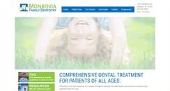 Desktop Screenshot of monroviafamilydentistry.com