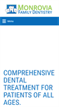 Mobile Screenshot of monroviafamilydentistry.com